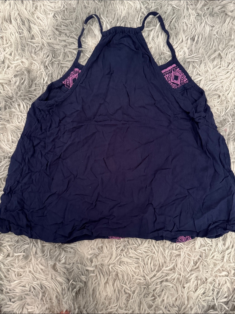 Mossimo Boho Embroidered Halter Tank Top Set (XS) - Picture 5 of 5